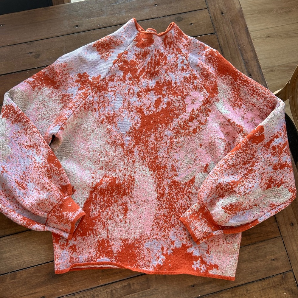 Anthropologie Beatriz Mock Neck Lurex Edition Sweater S - Picture 5 of 13